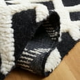 thumbnail image 5 of SAFAVIEH Casablanca Trent Geometric Wool Area Rug, Black/Ivory, 8' x 10', 5 of 8