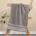 thumbnail image 6 of JeashCHAT Cotton Hand Towel Face Towel Washcloth for Bathroom Hotel Thickened Soft Absorbent Quick Dry Solid Color Towel for Daily Use, 29.13" x 13.39", Coffee, 6 of 7