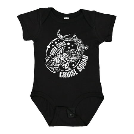

Inktastic Bora Bora Cruise Squad Shark Design Gift Baby Boy or Baby Girl Bodysuit