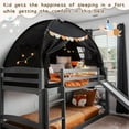 thumbnail image 3 of Twin Size Bed Canopy Bed Tents Dream Tent on Bed Privacy Space Blackout Sleeping Tents Indoor Breathable Portable Cottage Drafty Room Floor Bed Tents, 3 of 15