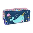 thumbnail image 1 of Pen+Gear Character Pencil Pouch with Bubbly Narwhal Design, 1 of 6