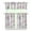 Floral, variant on Pineapple & Flowers Kitchen Curtains - 3 PC Semi-Sheer Set, Farmhouse Style, Rod Pocket for Small Windows in Bathroom or Laundry