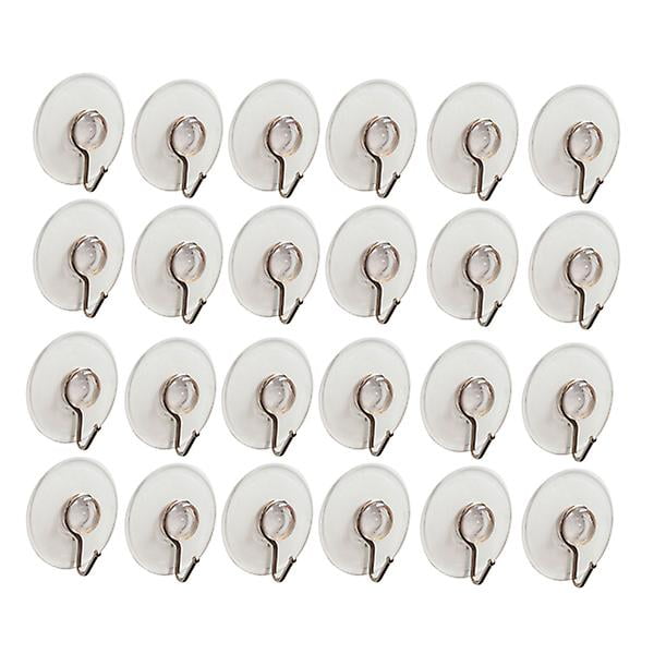 24 Pcs Heavy Duty Suction Cup Hooks Heavy Duty Wall Hooks Shower Suction Hooks Suction Cup Hanger