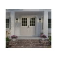 thumbnail image 4 of Padgett Collection One-Light Transitional Textured Black Clear Seeded Glass Outdoor Wall Lantern, 4 of 7