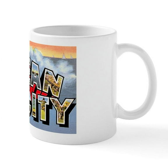 CafePress - Ocean City Maryland Greetings Mug - 11 oz Ceramic Mug - Novelty Coffee Tea Cup