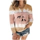 thumbnail image 1 of Puntoco Casual mujer verano Sexy gradiente estampado Regular cuello redondo mujeres manga larga top Puntoco Puntoco-286, 1 of 3
