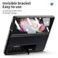 thumbnail image 3 of For Samsung Galaxy Z Fold 2 5G Cover With kickstand Shockproof Luxury Hinge Protection Retractable TPU Folding Case, 3 of 5