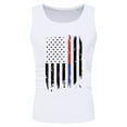 thumbnail image 2 of Caqnni 4th of July Tank Tops Mens USA Sleeveless Shirts Retro Patriotic American Flag Tanks for Men (White,XL), 2 of 4