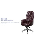 thumbnail image 5 of Flash Furniture High Back Traditional Tufted Burgundy LeatherSoft Multifunction Executive Swivel Ergonomic Office Chair with Arms, 5 of 13
