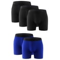 thumbnail image 5 of 5PK Performance Men's Boxer Briefs Polyester Underwear Size Small, Medium, Large, XL & XXL, 5 of 11