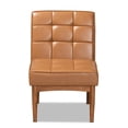 thumbnail image 2 of Bowery Hill Tan Walnut Brown Finished Wood Dining Chair, 2 of 9