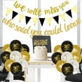thumbnail image 7 of Farewell Party Decorations Retirement Balloons Decorations, Who Said You Could Leave Banner Glitter We Will Miss You Banner, Cake Topper and Black Gold Balloons for Retirement Party Supplies, 7 of 7