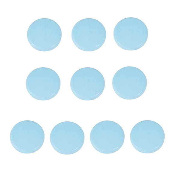 10Pcs TPU Joystick Cap Thumb Grip for Gamepad Game Controller Flat Round Light Sky Blue 18x5.5mm Inner Diameter: 14mm DIY