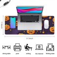 thumbnail image 5 of Long Mouse Pads for Desk,Halloween Pumpkin Bat Pattern Desk Mats on Top Of Desks, Desk Mouse Pad Extra Large with 3mm Non-Slip Base and Stitched Edge for Gaming,Office,Work,Home 31.5x11.8in, 5 of 5