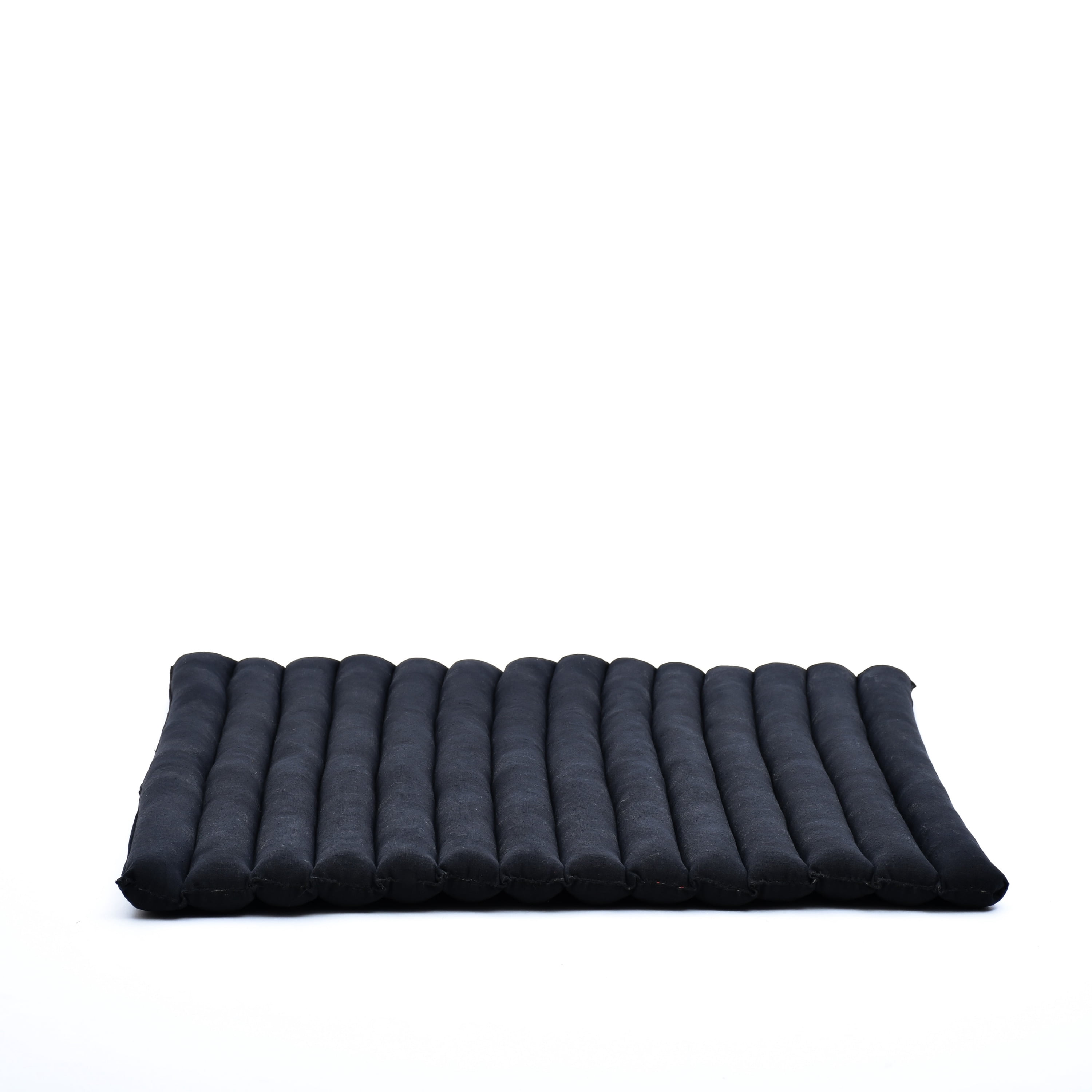 Leewadee Zabuton Seating Cushion – Square Floor Seat for Meditation Exercises, Light Yoga Mat Filled with Kapok, 28 x 28 inches, Black