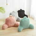 thumbnail image 6 of Mainstays Long Hair Faux Fur Backrest Pillow, Bedrest, 21'' x 13'' x 19'', Mint, 1 Piece, 6 of 7