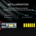 thumbnail image 3 of H7 H9 LED For Mercedes C Class W204 8000LM Headlight Fog Light 6000K White 4x Bulbs, 3 of 13