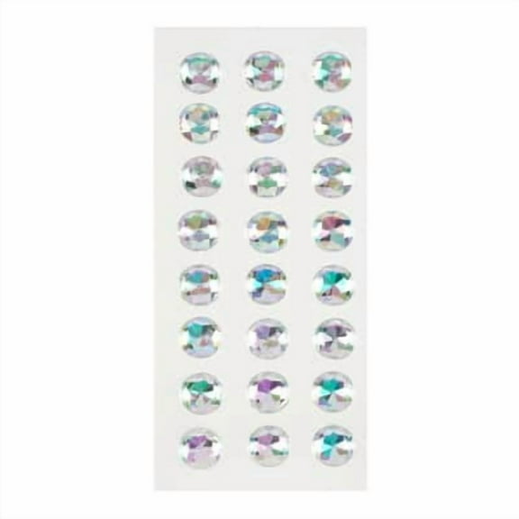 12 Pack: Clear Round Rhinestone Stickers by Recollections