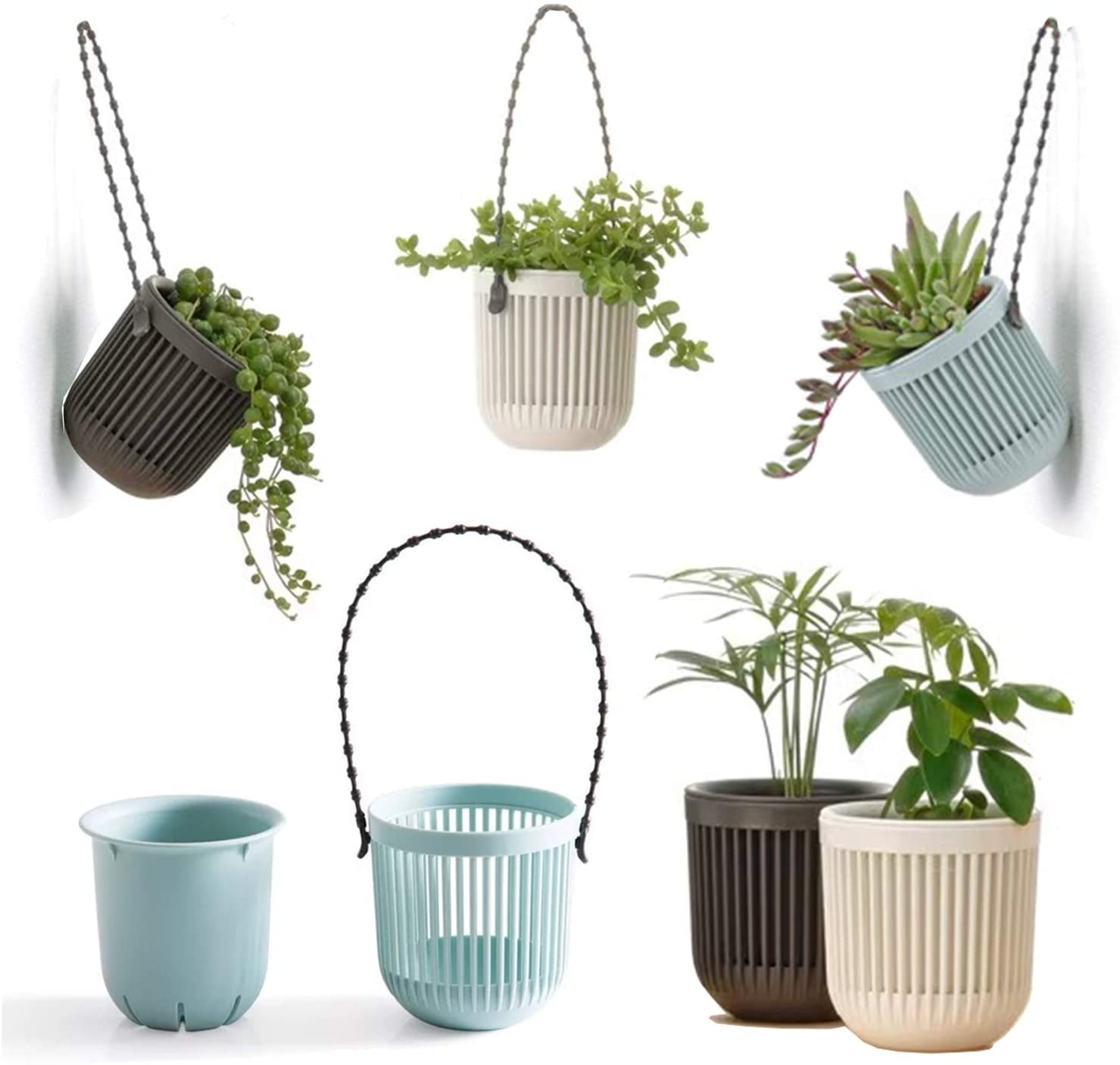 Large Wall Planters With Removeable Saucer Wall Plant Pot Triple Design Hanging 