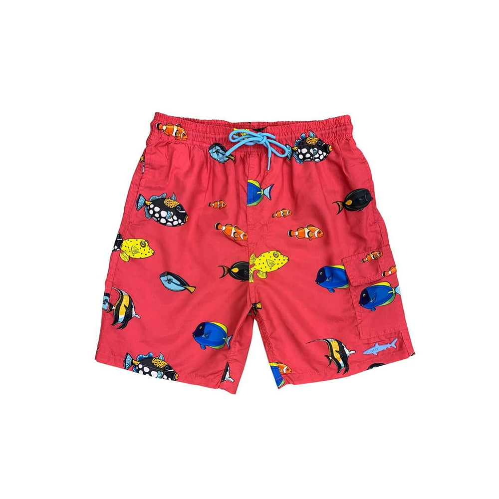 UZZI - Uzzi Boys Swim Trunks Fun Print Boxer Shorts Activewear Size 2 ...