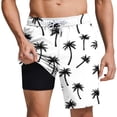 thumbnail image 2 of Vetsdori Dry Fit Shorts for Men Beach Short Pants Casual Swim Trunks Summer,Lining 2 in 1 Elastic Waist Mens Shorts Hombre,Size XXL, 2 of 6
