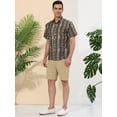 thumbnail image 4 of Unique Bargains Men's Leopard Print Short Sleeves Summer Animal Printed Shirts Snake Print S, 4 of 6