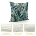 thumbnail image 4 of GOSMITH Tropical Palm Leaf Print Pillow Cover Summer Blue Green Plant Leaves Throw Pillow Covers Hawaiian Monstera Pillow Case for Outdoor Home Couch Bed Sofa,Double Side Printed White, 4 of 5