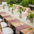 thumbnail image 4 of Cloth Napkins Set of 4 - 20x20 Inches, Western Texas Star Retro Washable Reusable Table Napkins, Country Vintage Red Beige Plaid Soft & Absortbent Dining Napkin for Party Wedding Hotel Restaurant, 4 of 8