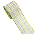 thumbnail image 2 of SeekLGT Easter Wired Ribbon 2.5 Inch Easter Color Patterns Spring Pastel Decorative Wired Edge for Wreaths Bows Crafts Wrapping 1 Roll 5 Yards, 2 of 9