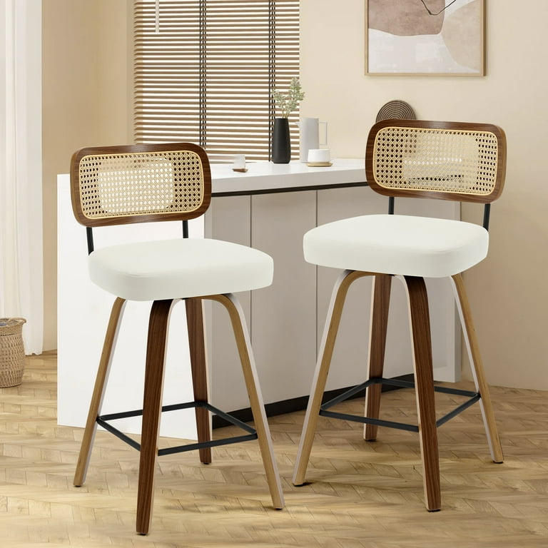 Swivel Counter Height Bar Stools, Set of 1, 26