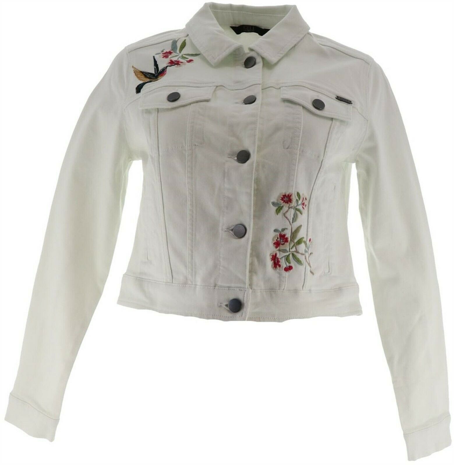 GILI White Denim Jacket Placed 