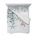 thumbnail image 7 of Blue Coastal Queen Size Down Alternative Comforter, Lightweight Comforter Quilt Bedding Set with Pillow Shams Eucalyptus Leaves Summer Beach Starfish All Seasons Bed Comforter Duvet Insert 90"x96", 7 of 7