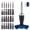 Black -25 Pieces, variant on 25pc T-Handle Screwdriver Set - Multi Bit Screwdriver Kit (Phillips, Pozi, Slotted, Hex, Torx) & 6pc Precision Bits + 2-in-1 T-Type (Black -25 pieces)