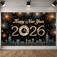 thumbnail image 5 of Decorative Design New Year Banner Festive Theme Celebration Banner for Holiday Event Indoor Decoration Party Backdrop, 5 of 9