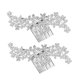 thumbnail image 5 of unbranded 2Ud Peinetas Decorativas De Plata Con Para Peinados De Novia Y Fiesta, 5 of 8