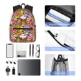 thumbnail image 6 of Haiem Fruit-Flavored Ice-Cream Lightweight Backpack for School, Classic Basic Water Resistant Casual Daypack for Travel with Bottle Side Pockets, 6 of 8
