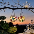 thumbnail image 4 of 2Pcs 12.4 Inch Garden Hanging Light, Round Butterfly Decorative Ball Lantern, Outdoor Hanging Night Light for Garden, Patio, Yard Decor, 4 of 6