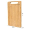 thumbnail image 2 of Bamboo Cutting Board under $5! Yannianjz Bamboo Cutting Board, Wooden Cutting Boards for Kitchen, Wood Food-Grade Chopping Board for Meat Cheese Vegetable, 2 of 6