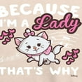 thumbnail image 3 of Disney - The Aristocats - Because I'm A Lady - Women's Lightweight French Terry Long Sleeve Shirt, 3 of 5