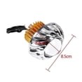 thumbnail image 5 of Faro delantero LED para motocicleta, lente de proyector, halo único, ojo de ángel/diablo, luz puntual, aleación de aluminio blanca + plástico., 5 of 5