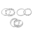 thumbnail image 4 of MasteelfCA 1 Set/6PCS Delicate Ring Decor Rhinestone Inlaid Hollow-out Ring Toe Ring, 4 of 7