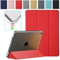 thumbnail image 1 of DuraSafe Cases For iPad 5th / 6th Gen & Air 1st / 2nd Gen - 9.7" MRJN2LL/A MR7G2LL/A MP2F2LL/A MP2G2LL/A Ultra Slim Power Saving (Auto Sleep/Wake) Case with Clear Back - Red, 1 of 8
