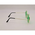 thumbnail image 3 of Vintage Big Round Spectacle Sunglasses Frame Fashion Hippie Green Color, 3 of 6