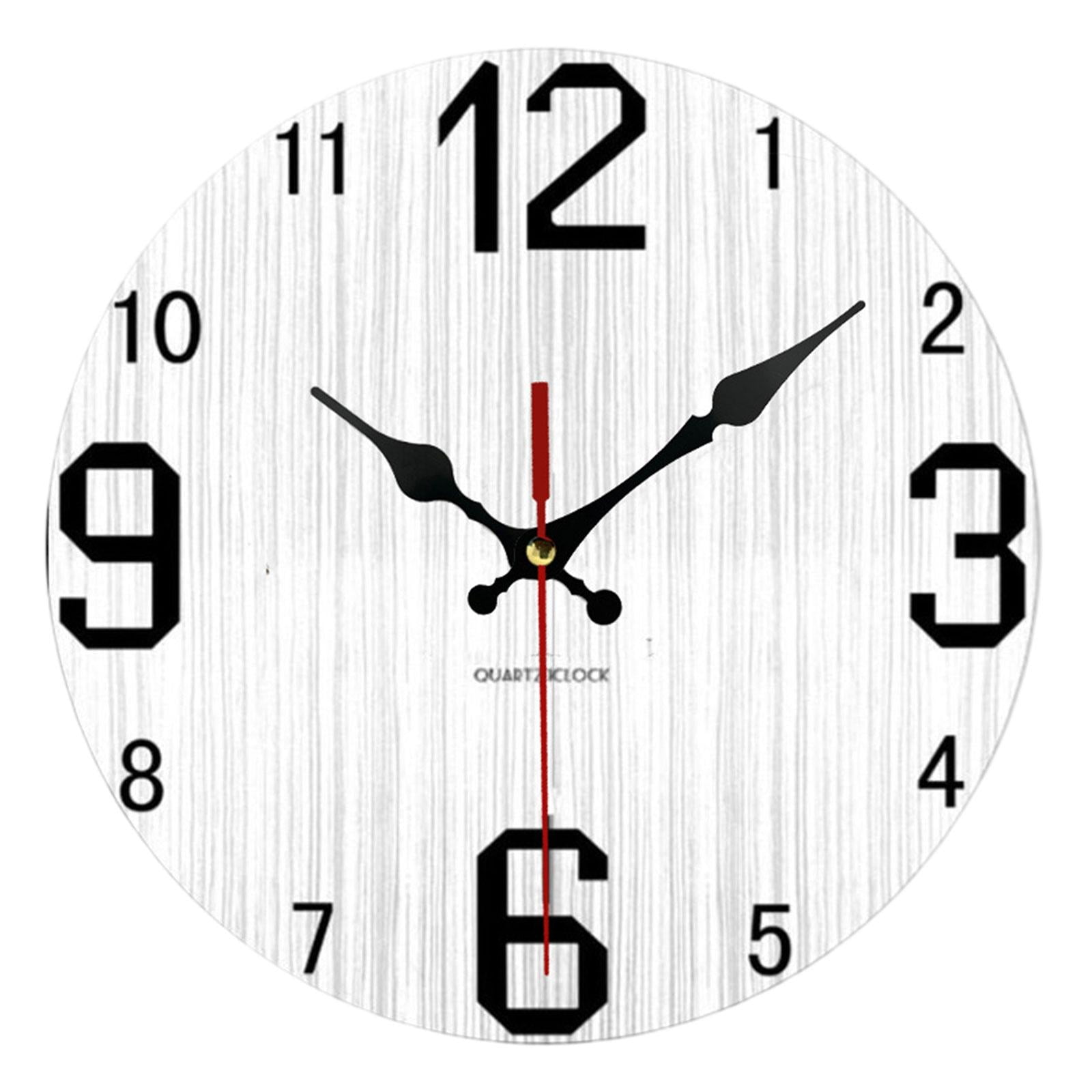Rustic Wall Clock, Wall Clocks Battery Operated, 12 Inch Country Style Silent Non Ticking Clock