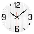 thumbnail image 2 of Reloj de pared decorativo de silencioso que no hace tictac Relojes de pared con pis de pared rústicos vintage B perfecl Reloj de pared, 2 of 7