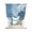 Navy, Sky Blue, White, variant on Teal Grey Palm Leaves Tie Up Curtains for Small Windows,Adjustable Rod Pocket Valance 45 Inch Short, Summer Botanical Tropical Leaf Window Treatment Balloon Roman Blind Shade, 34" x 45"