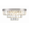 thumbnail image 3 of HAY-1403-PN Crystorama Lighting Hayes - 8 Light Flush Mount-8 Inches Tall and 18 Inches Wide-Polished Nickel Finish, 3 of 11