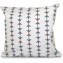 Simply Daisy 16" x 16" Jodhpur Stripe Outdoor Pillow, Tomato