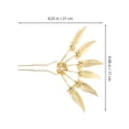 thumbnail image 2 of unbranded Adorno Para Dorado Con Y Hojas De Metal Para Bodas Cenas Y Fiestas, 2 of 6