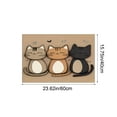 thumbnail image 3 of Door Mat Outdoor Indoor,Feeding Mats, Cute Cat Front Door mat,Non Slip Durable Feeding Rugs for Front Door, Waterproof,Porch,Resist Dirt, 15.7*23.6", Easy to Clean, 3 of 6